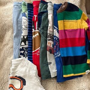 Tees long sleeve 3T, 4T(9 pieces)